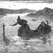 Picture Of The Lady Of The Lake Offering Arthur Excalibur By Alfred Kappes